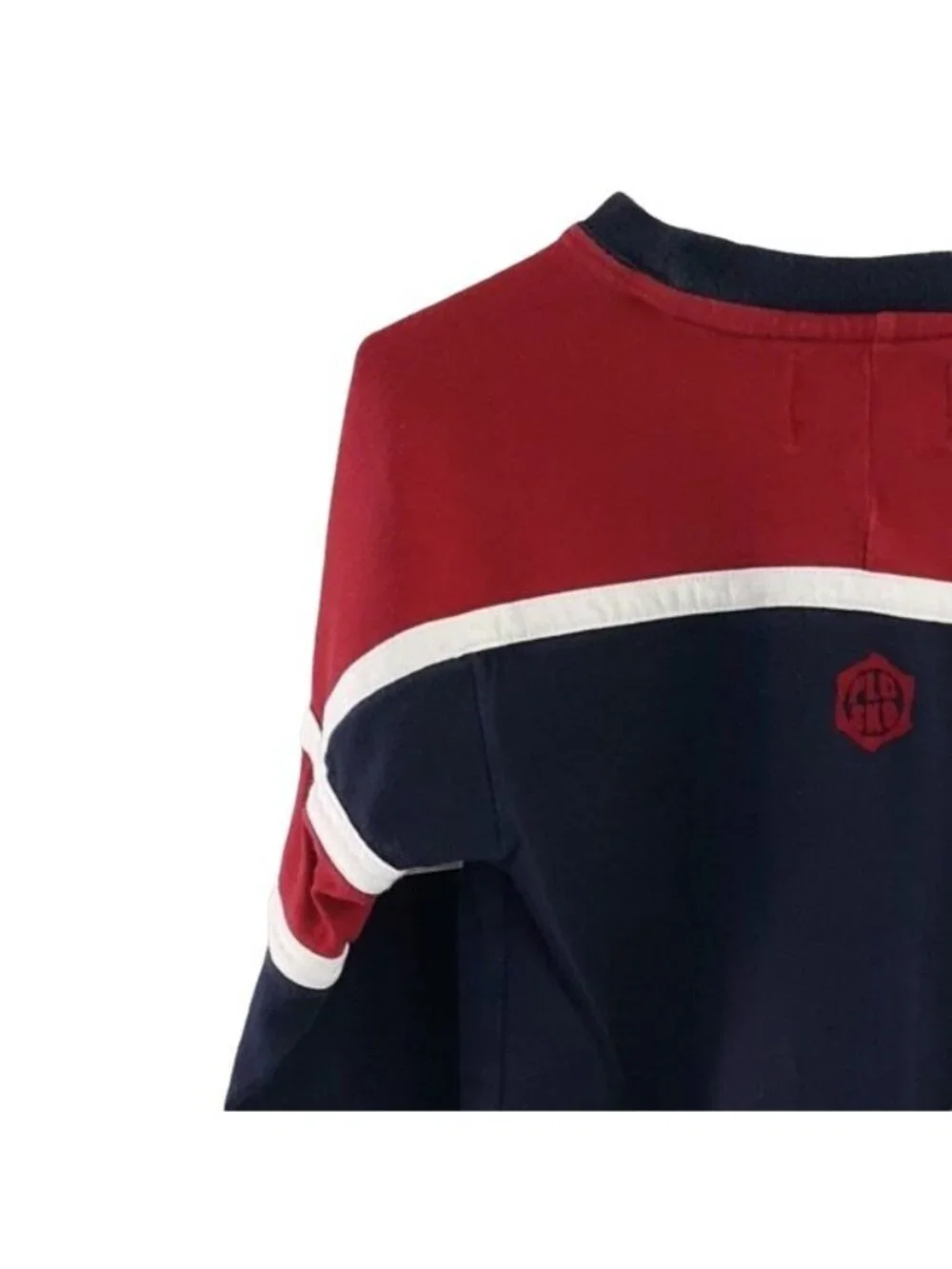 Children's Place Boys SK8 Skate Shirt Blue Size 4 XS Red Color Block Pullover